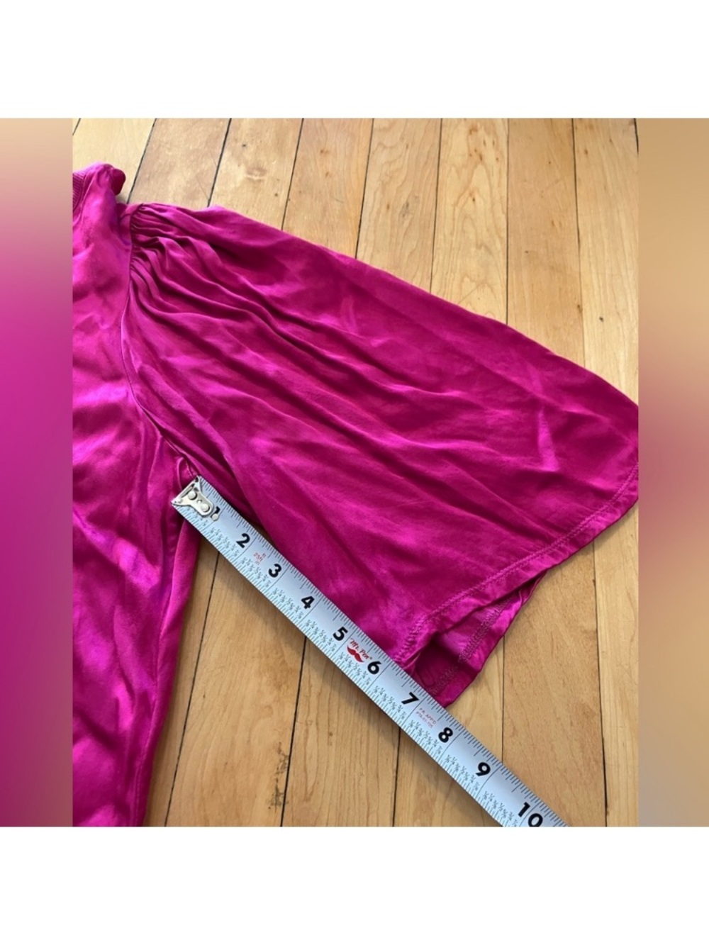 Nation LTD Donna Satin Bell Sleeve Top Small - Picture 10 of 10